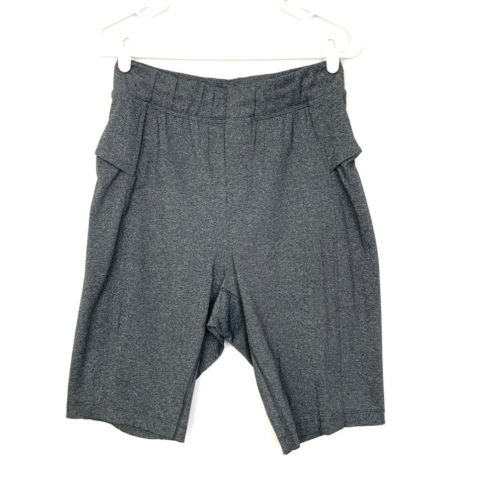 Lululemon Men's Small Heather Gray Athletic Shorts Pockets Inner Drawstring 10"